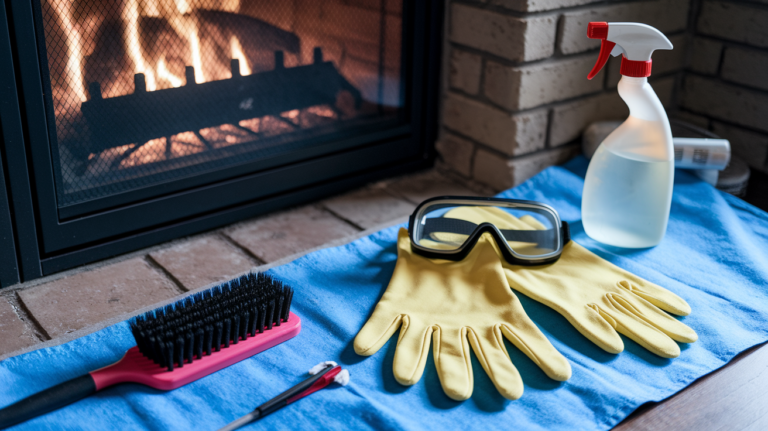 How to Clean Soot from Fireplace Safely at Home