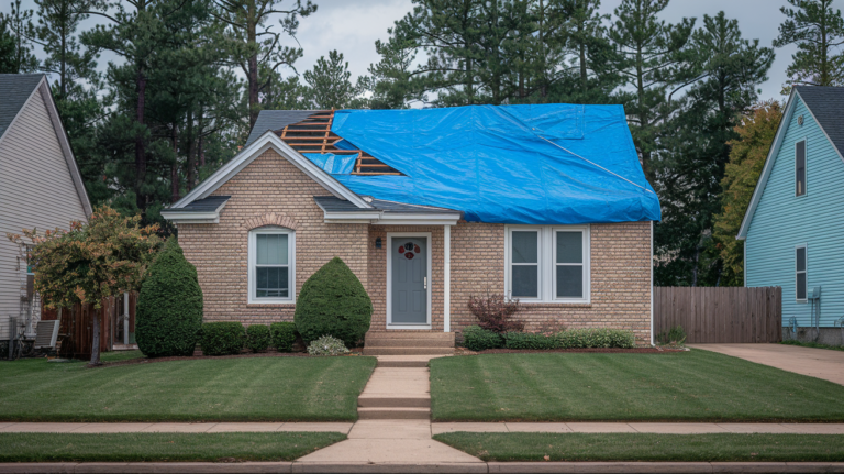 Blue Tarp on Roof Meaning: Storm Damage and Temporary Protection Explained